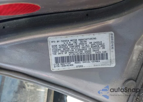 1994 Toyota Camry Le из США, поврежденный, VIN 4T1SK12E3RU472583